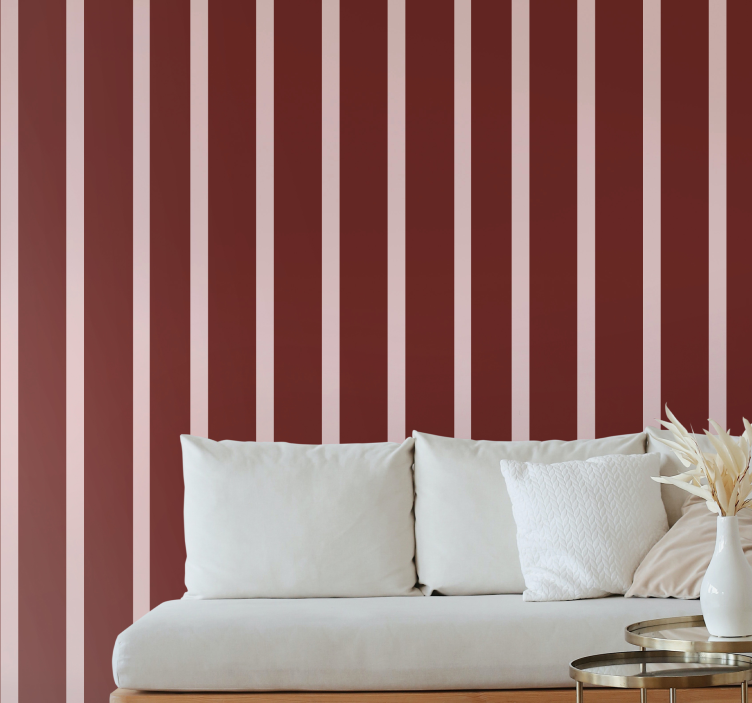 Lined Sophistication vertical striped wallpaper - TenStickers