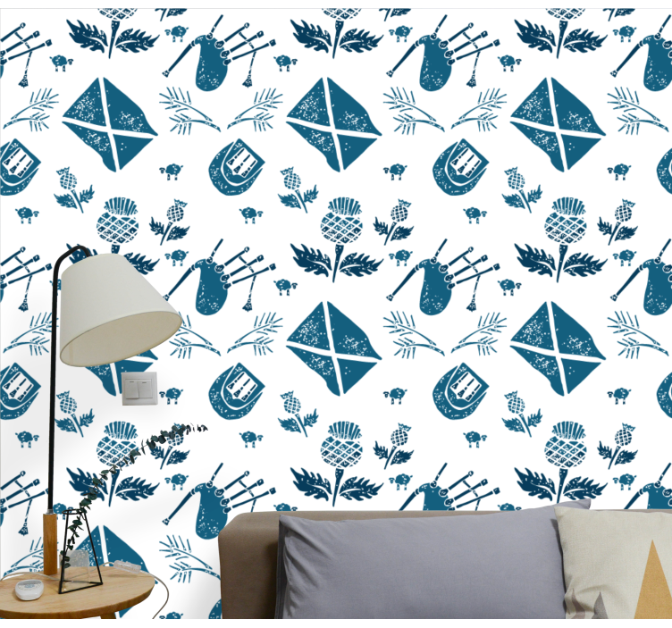 Medieval Motifs art deco wallpaper - TenStickers