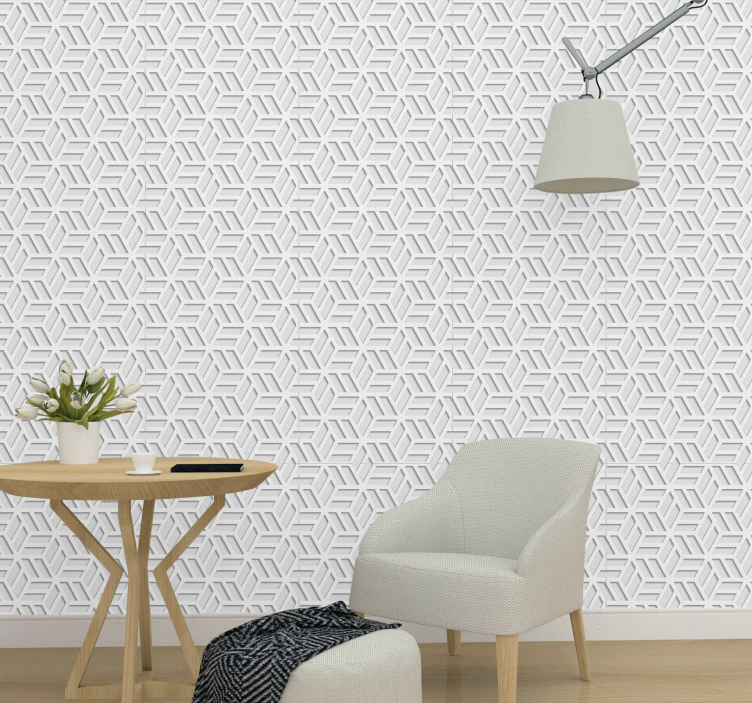 Modern printed shadow modern wallpaper - TenStickers