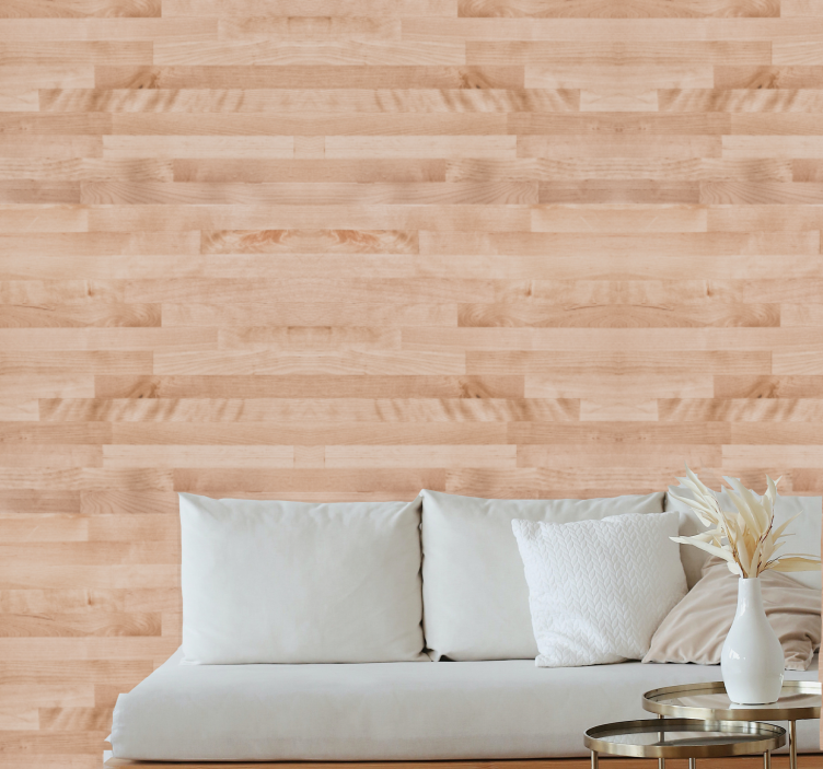 Natural Grain Texture wood feature wallpaper - TenStickers