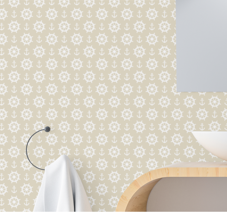 Nautical Motif Design tiles wallpaper - TenStickers
