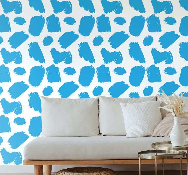 Nonrepresentational Brushstrokes abstract wallpaper - TenStickers