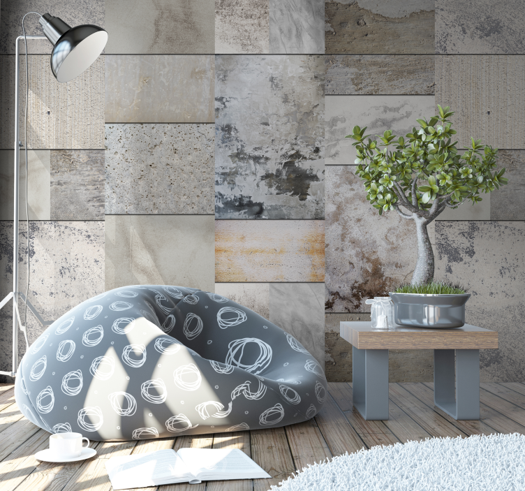 Old Stone Patterned Wallpaper - TenStickers