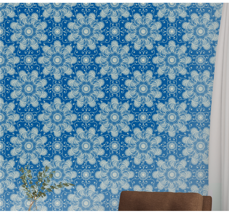 Ornate Blossoms wallpaper flowery - TenStickers