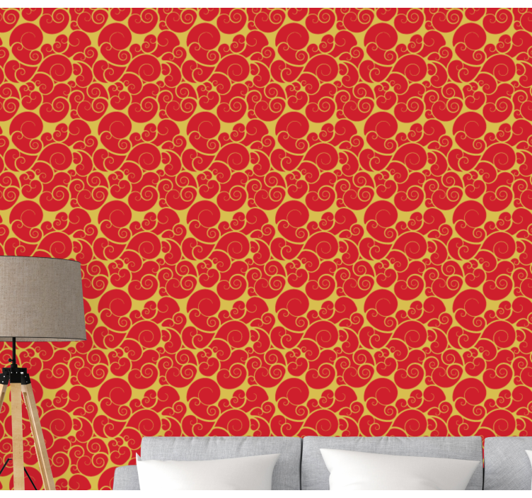 Ornate Swirls Pattern tiles wallpaper - TenStickers