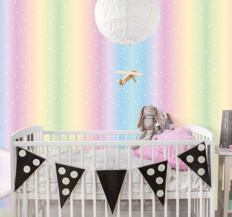 Pastel Starry Gradient stars wallpaper - TenStickers