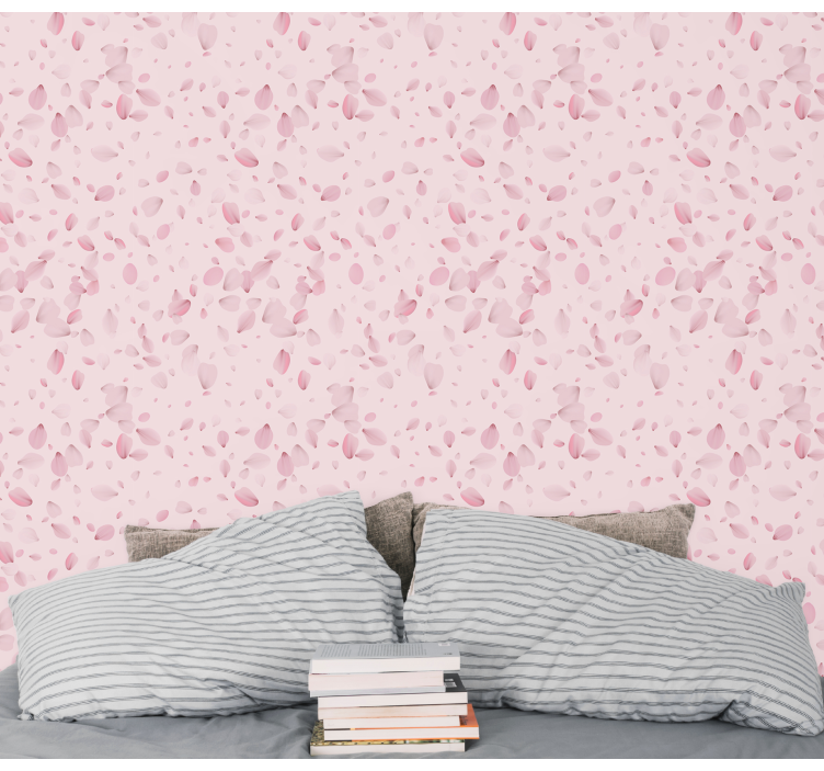Blush Blossom Stream a pink wallpaper - TenStickers