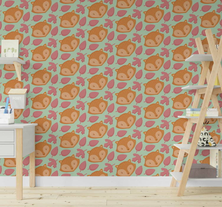 Playful Fish Pattern cute animal wallpaper - TenStickers