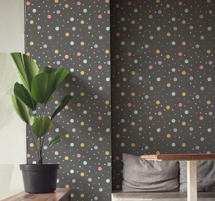 Polka Dot Decor wallpaper dots - TenStickers