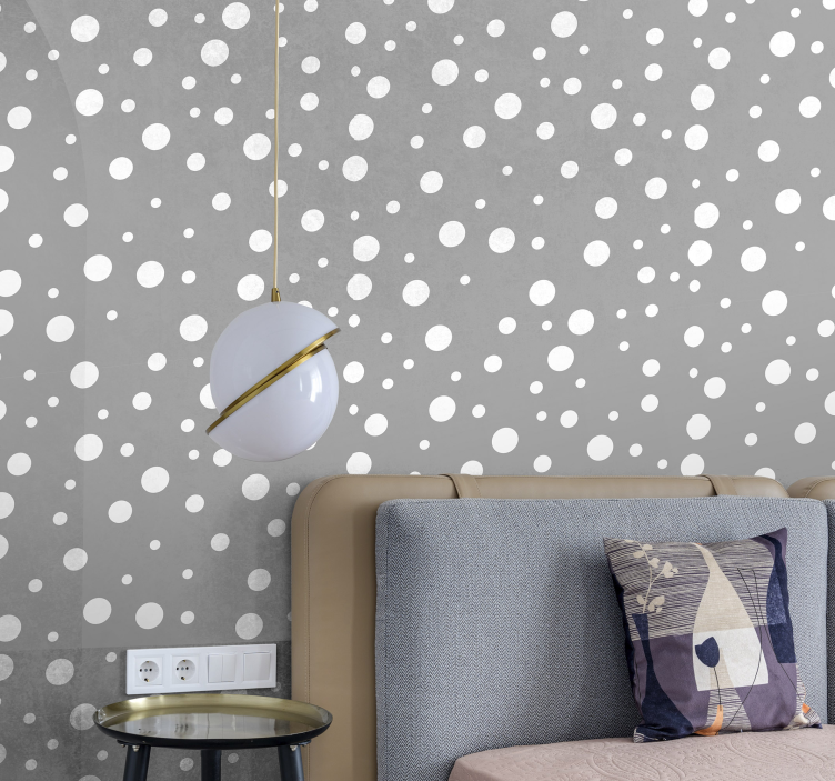 Polka Dot Design wallpaper dots - TenStickers