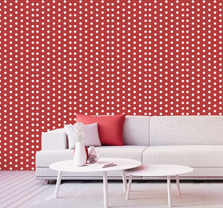 Polka Dot Pattern wallpaper dots - TenStickers