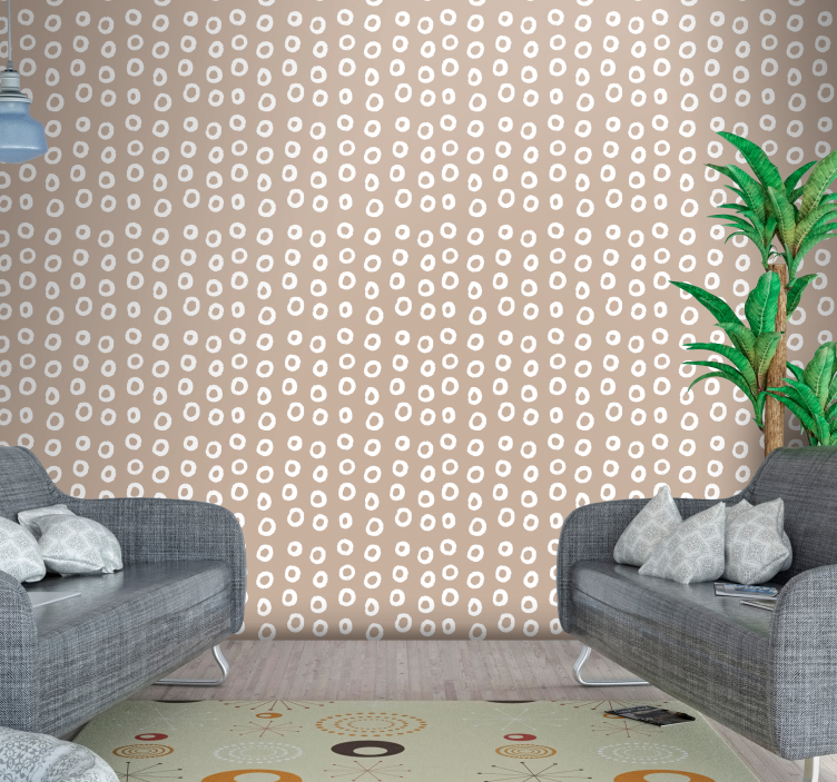 Polka Dot Pattern Design wallpaper dots - TenStickers