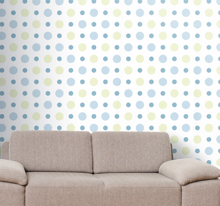 Polka Dot Serenity wallpaper dots - TenStickers