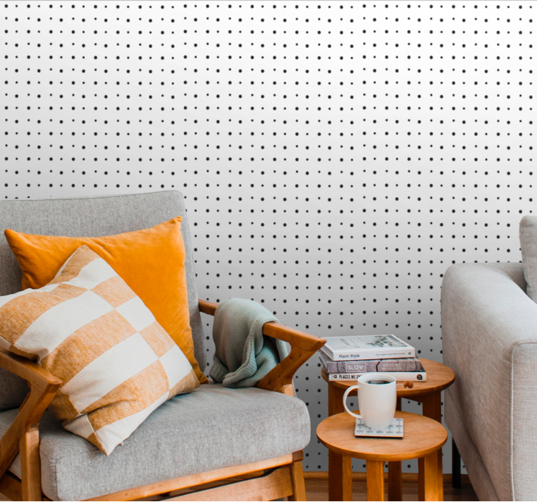 Polka-Dotted Pattern wallpaper dots - TenStickers