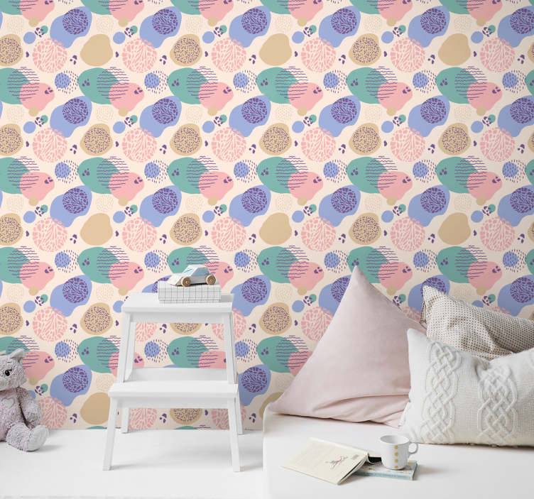 Polka Texture Blend wallpaper dots - TenStickers