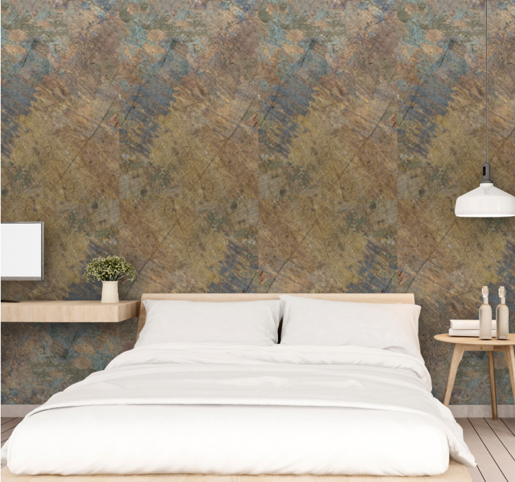 Rustic Patina Finish wallpaper patterns - TenStickers