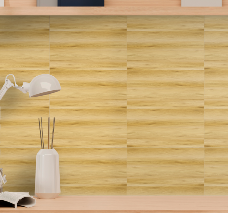 Sleek Woodgrain wood feature wallpaper - TenStickers