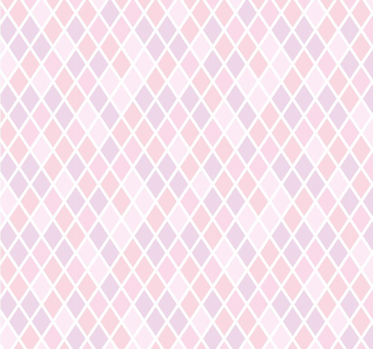 Soft Diamond Grid square wallpaper - TenStickers