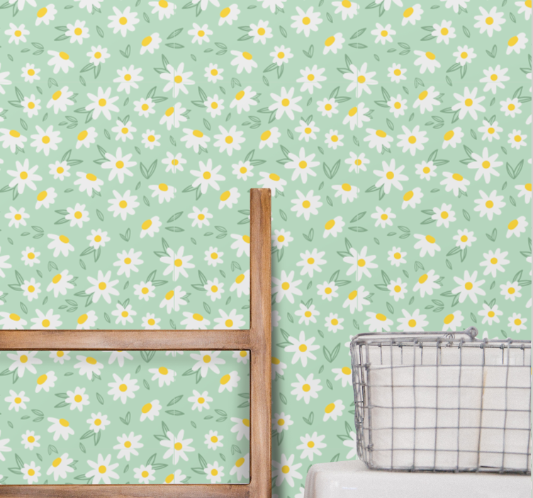 Spring Blossom Pattern flowers wallpaper - TenStickers