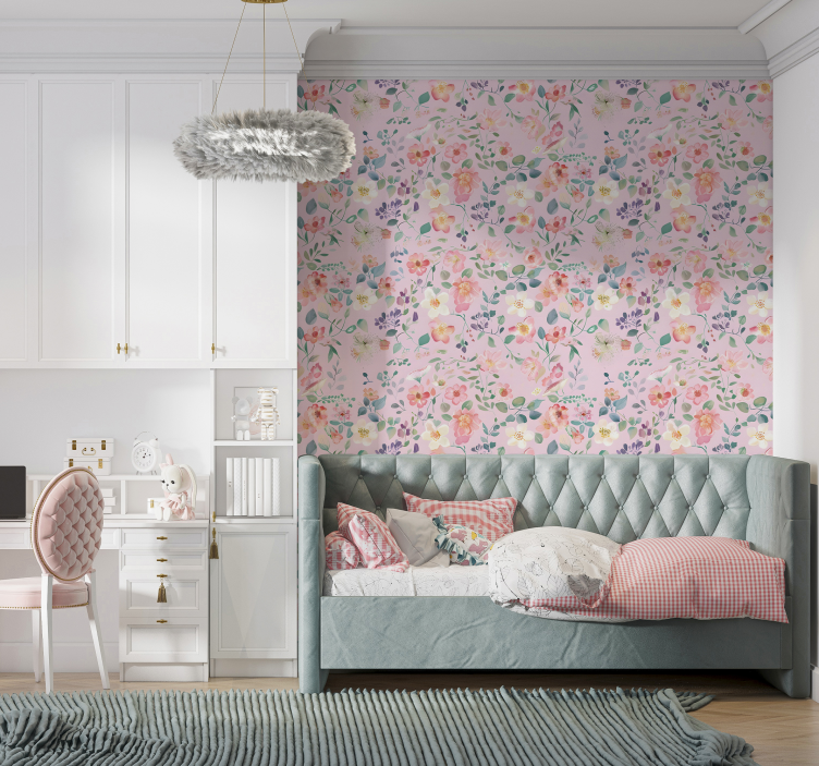 Spring explosion a pink wallpaper - TenStickers