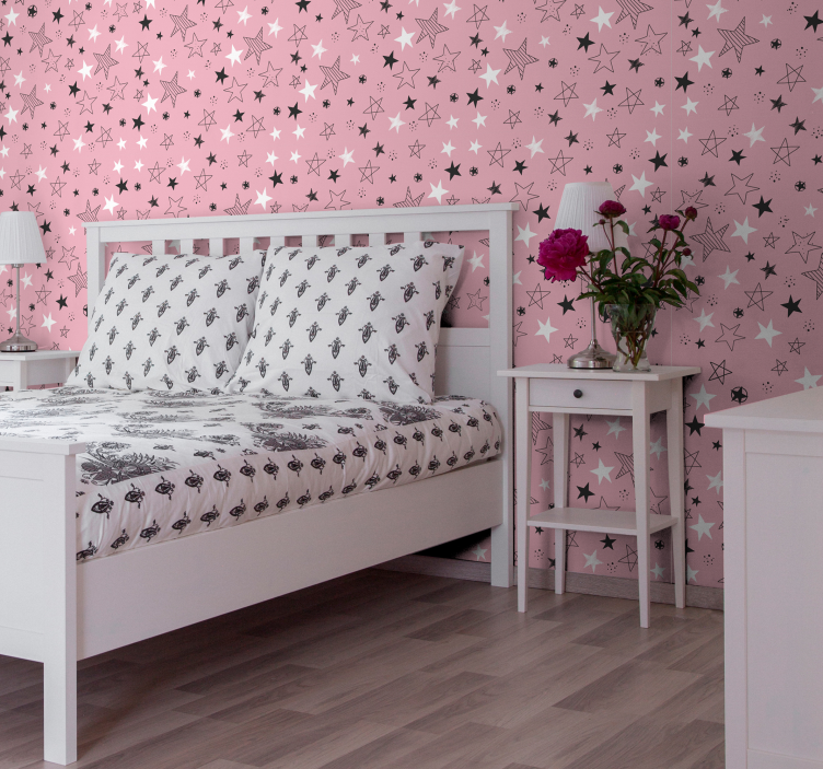 Starry Bedroom Ambiance stars wallpaper - TenStickers