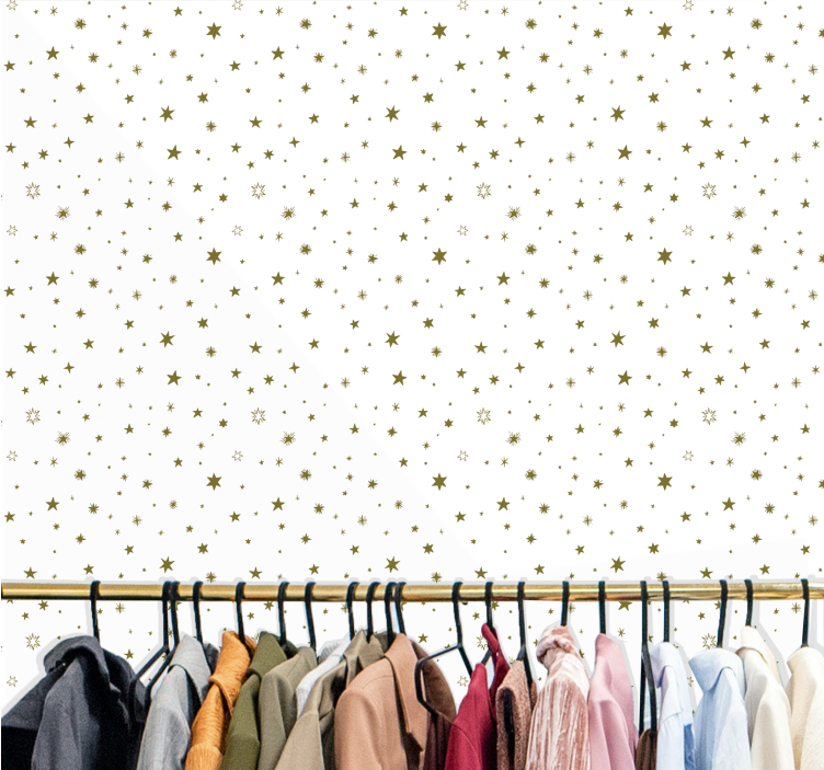 Starry Fashion Backdrop stars wallpaper - TenStickers