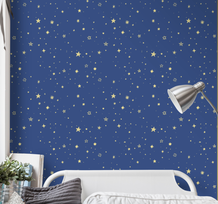 Starry Night Inspiration stars wallpaper - TenStickers