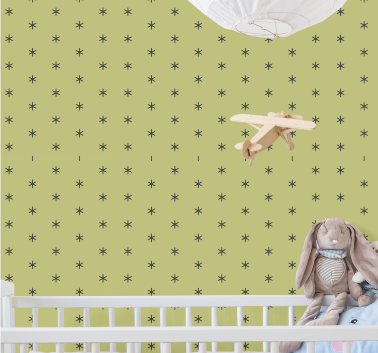Starry Nursery Ambiance stars wallpaper - TenStickers