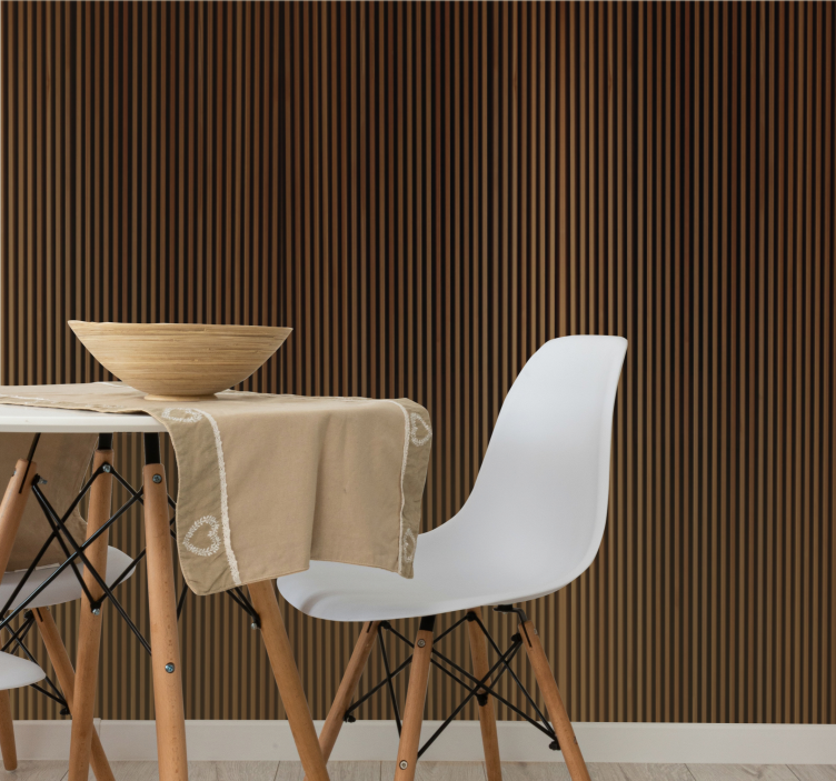 Striped Brown Texture wallpaper patterns - TenStickers