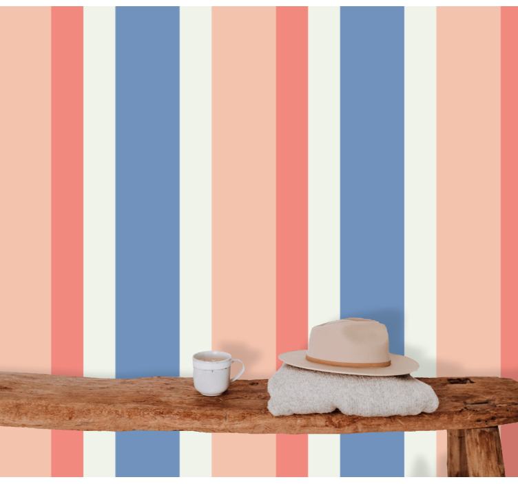 Striped Chic stripes wallpaper - TenStickers