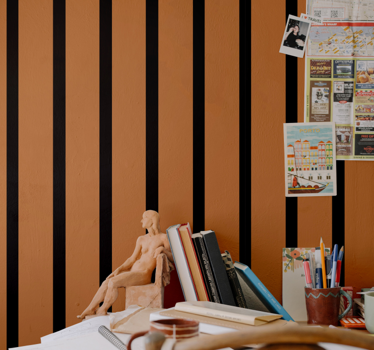 Striped Design stripes wallpaper - TenStickers