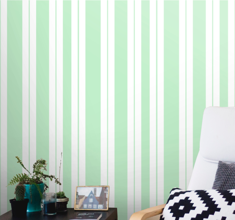 Striped Simple Elegance wallpaper horizontal stripes - TenStickers