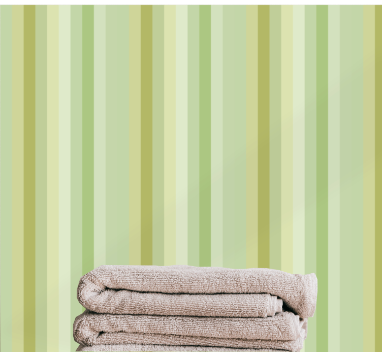 Stripes with light green color wallpaper - TenStickers