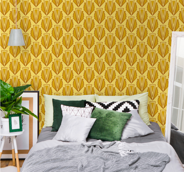 Stylish Chevron Pattern wallpaper geometric - TenStickers