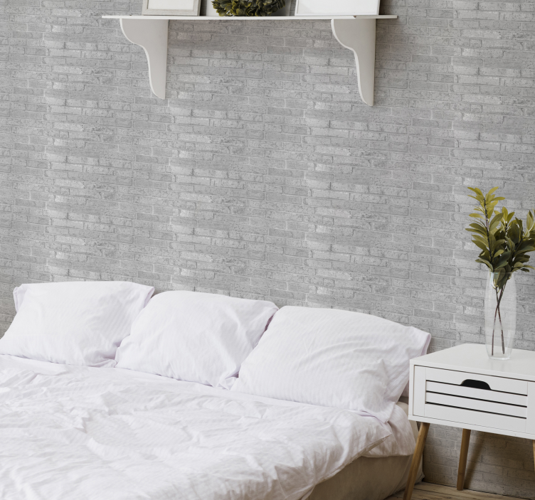 Subtle Brickwork brick wallpaper - TenStickers