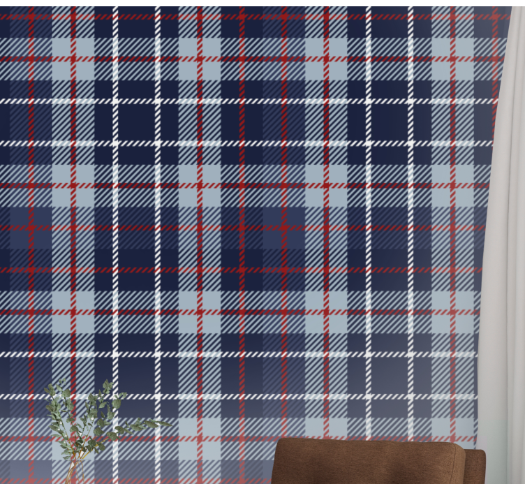 Tartan Plaid tiles wallpaper - TenStickers