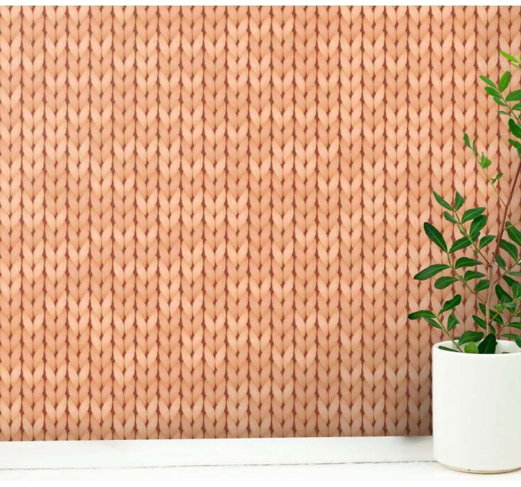 Textured Knit Pattern wallpaper patterns - TenStickers