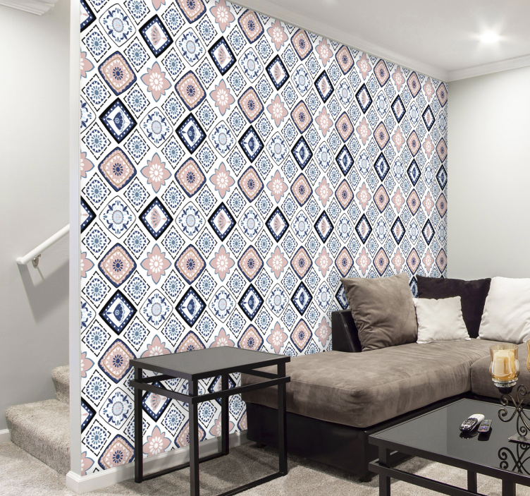 Tile Pattern Elegance tiles wallpaper - TenStickers