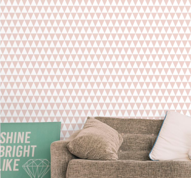 Modern arrow motif wallpaper triangles - TenStickers