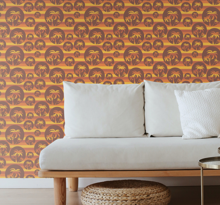 Tropical Paradise Pattern other vintage wallpaper - TenStickers