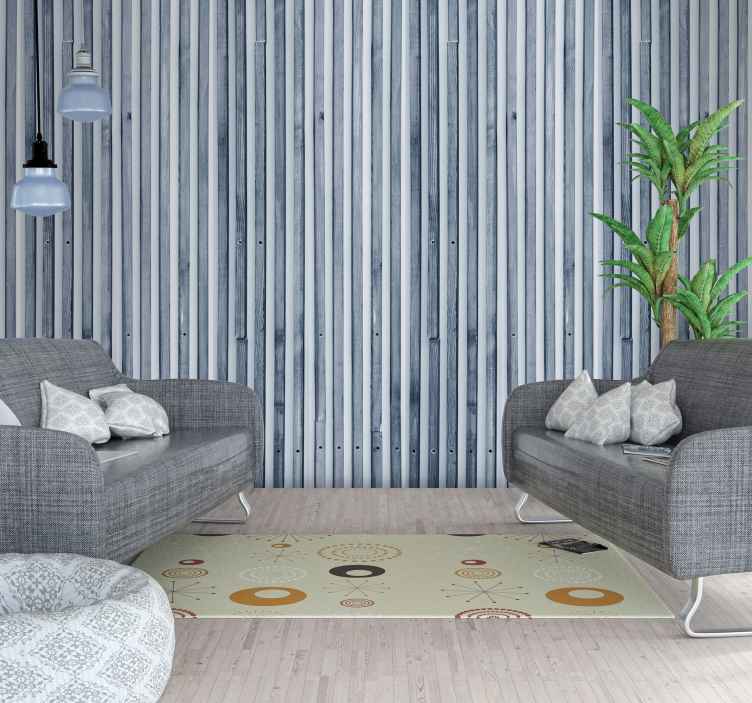 Vertical Wooden Planks wood feature wallpaper - TenStickers