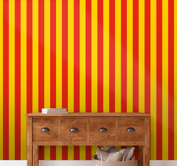Vibrant Stripes vertical striped wallpaper - TenStickers