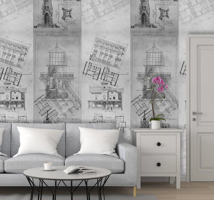 Scenery wallpaper Architectural gems - TenStickers