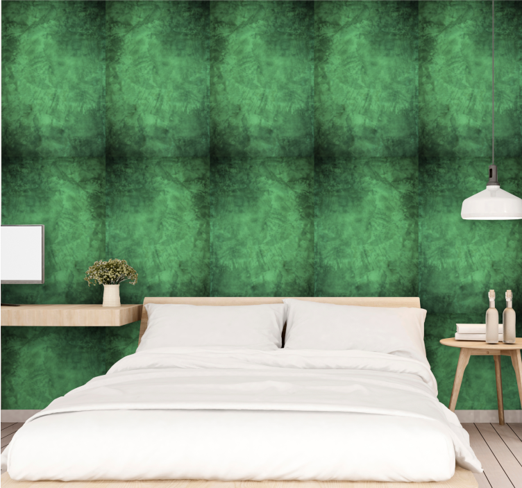 Wallpaper patterns elegant green designs - TenStickers