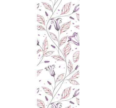 Floral Harmony Design flowers wallpaper - TenStickers