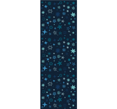 Blue night scene stars wallpaper - TenStickers