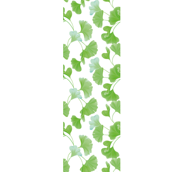 Lush Green Leaves flowers wallpaper - TenStickers