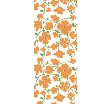 Blossoming Floral Design flowers wallpaper - TenStickers