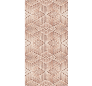 Intricate patterns wood feature wallpaper - TenStickers