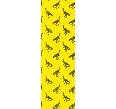 Yellow adventure dino wallpaper - TenStickers